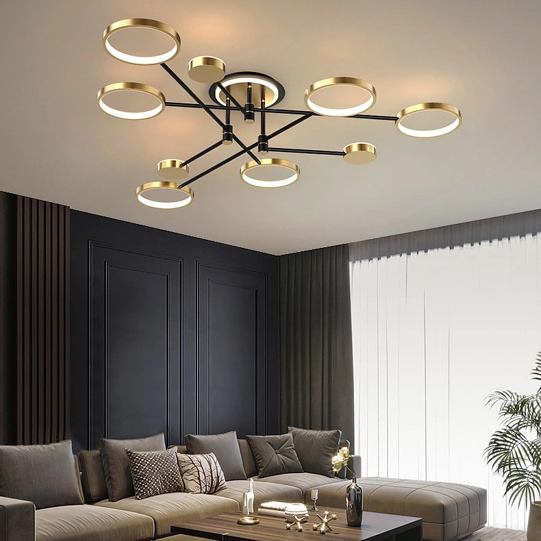 Потолочная Люстра Marsa L8 Black By Imperiumloft