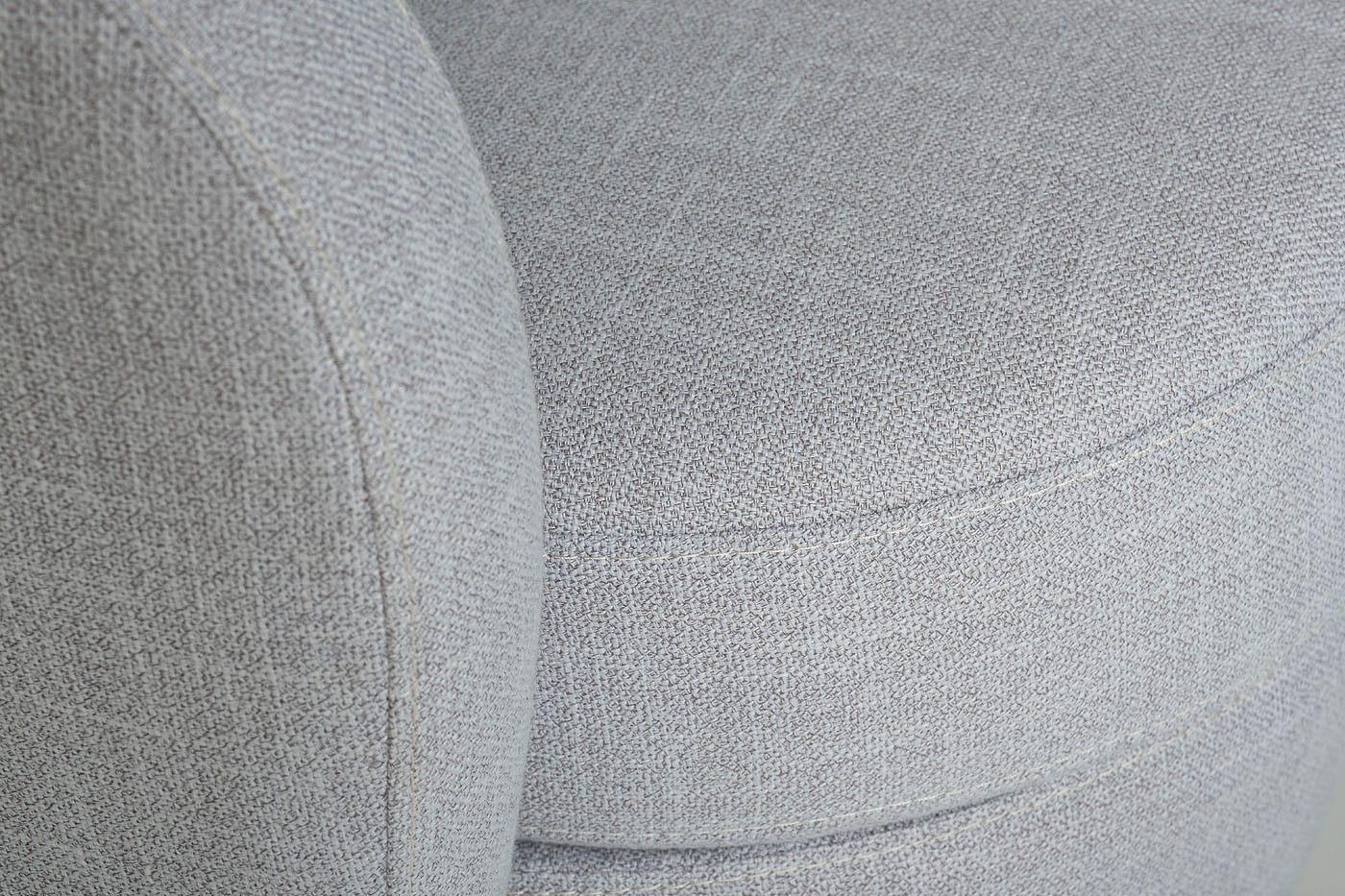 Кресло Napoli вращающееся светло-серая рогожка Garda Decor Napoli-2K-СВ.СЕР-Bergamo90