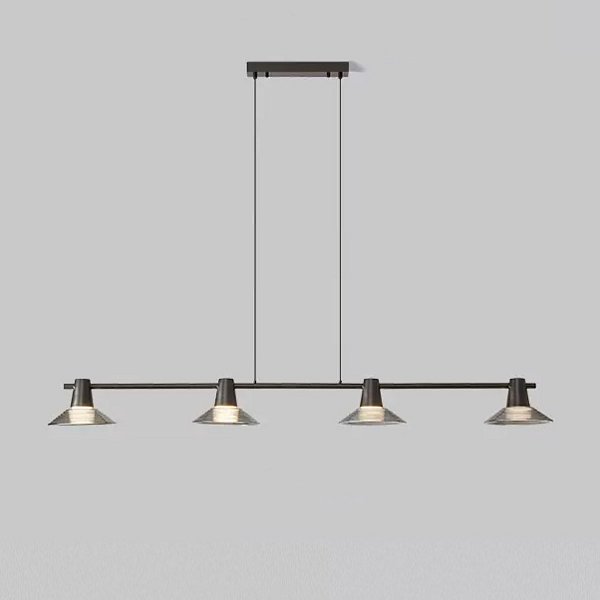 Реечный, рядный светильник CICLA LONG L140 Black by ImperiumLoft