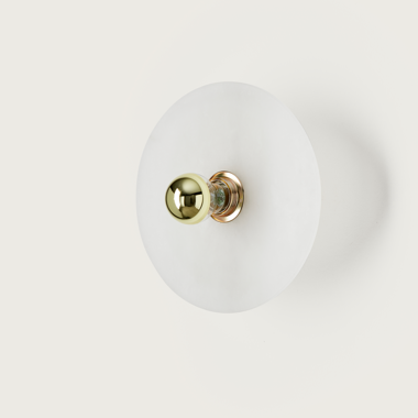 Бра Alba 35 см алебастр + цоколь 5 см черный металл Aromas del Campo