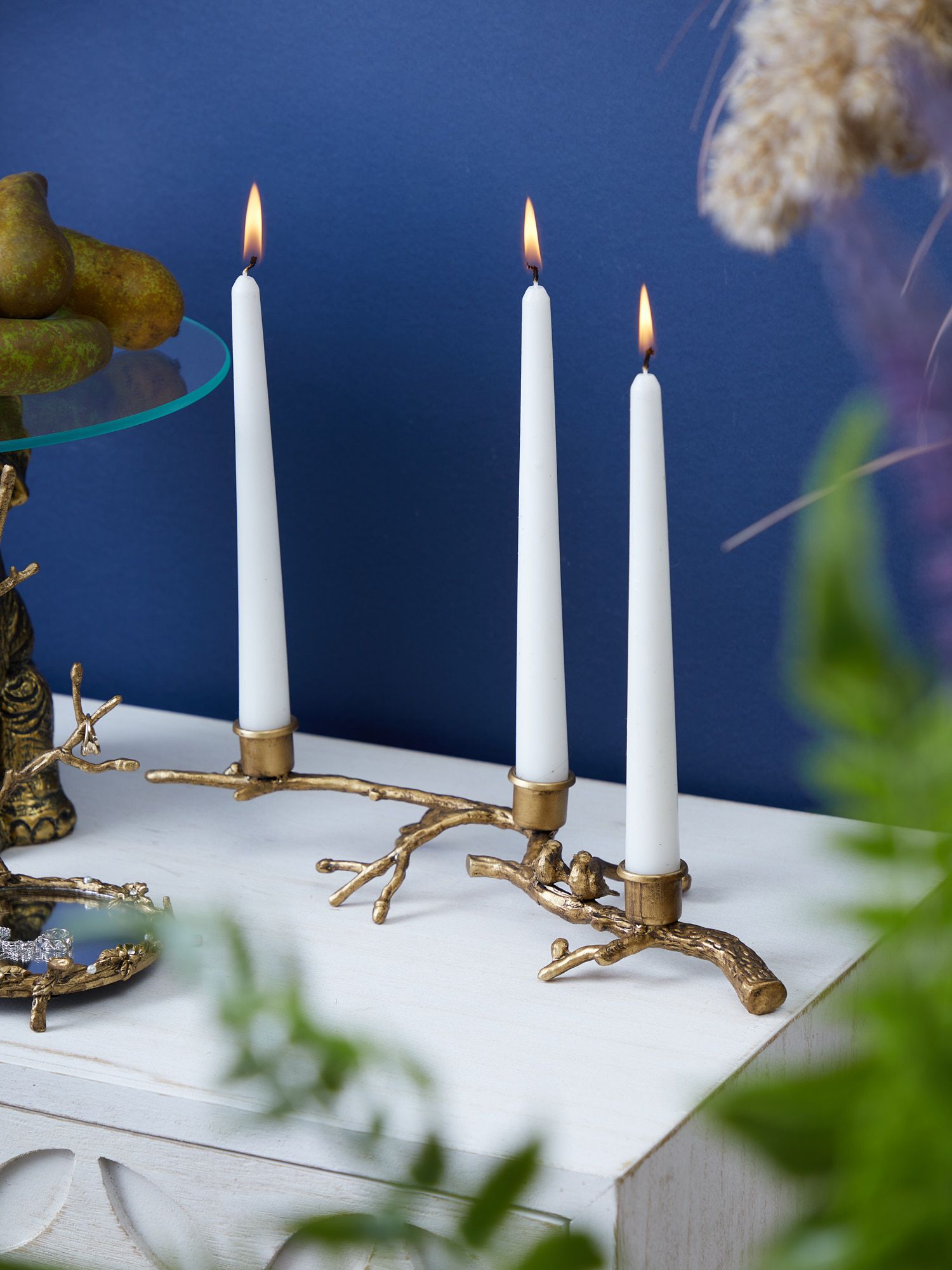 Подсвечник Птицы на ветке Glasar 57-326