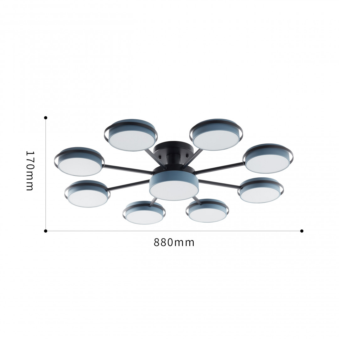 Светильник светодиодный 250406/8+1 Gr Arte Milano