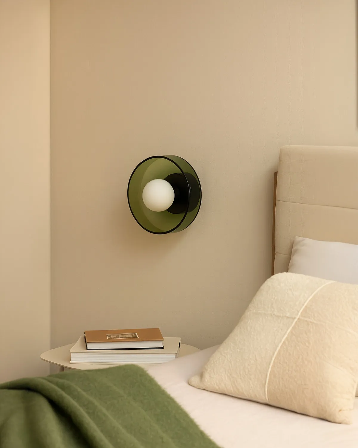 Настенный светильник Кассель с зеленым стеклом Louvre Home LHLSC500324SWL