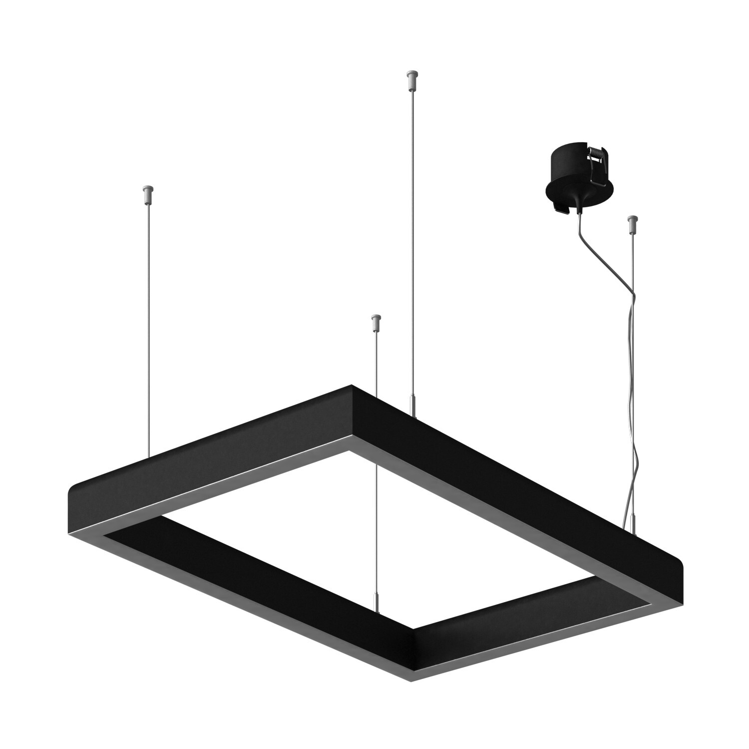 Подвесной светодиодный светильник Ledron SKYLINE Basic 340х505 Black 3000K