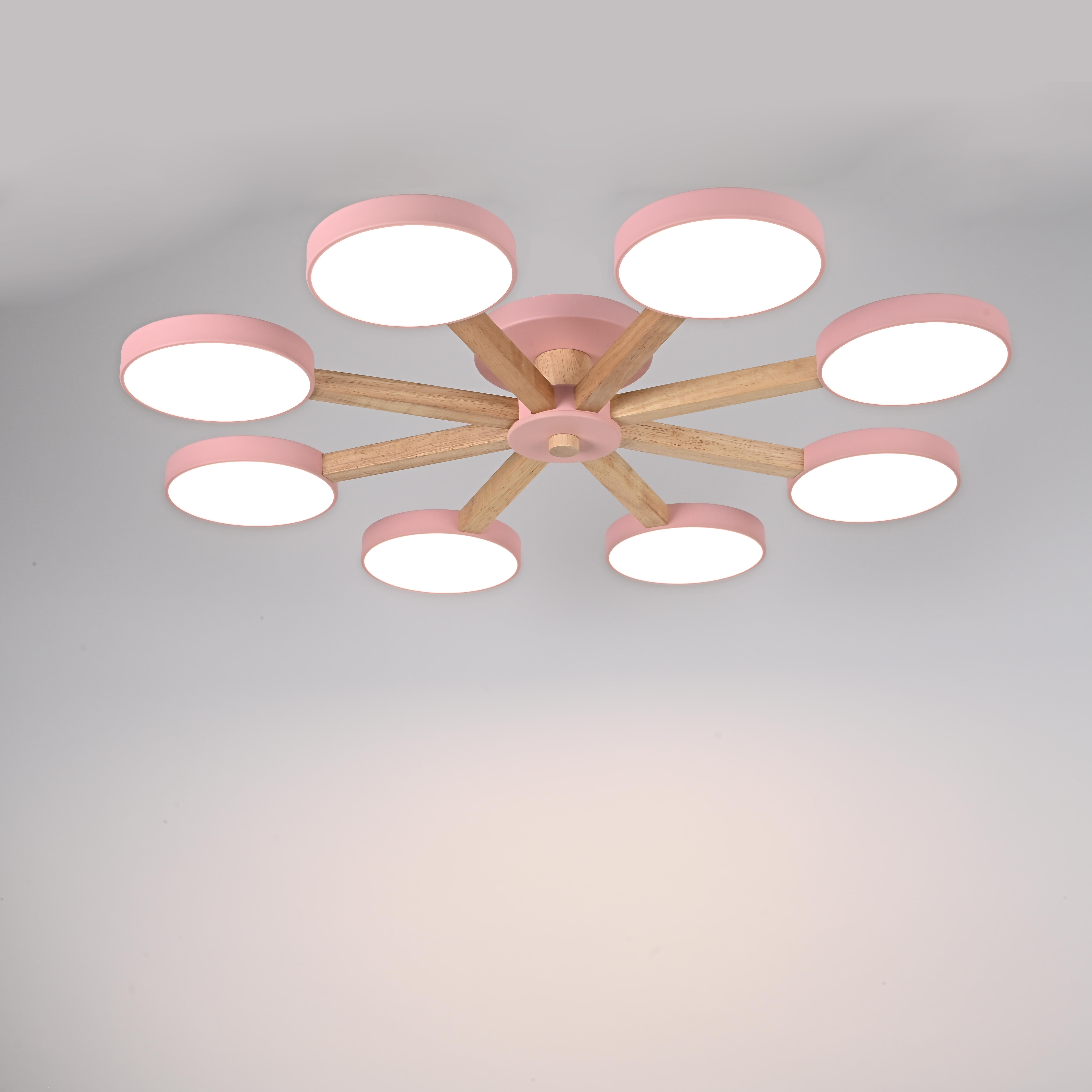 Потолочная люстра TURNA 8 Pink by ImperiumLoft