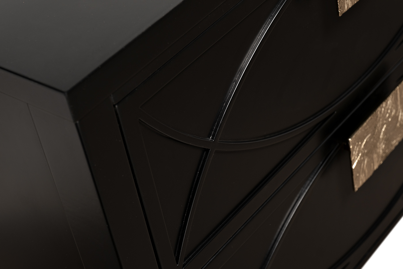 Тумбочка прикроватная черная Garda Decor 151SV-00008