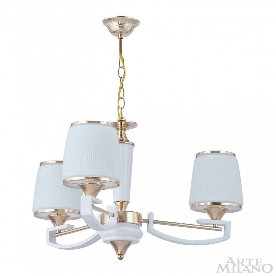 Люстра подвесная с плафонами 302457/3 Wh/Gd Arte Milano