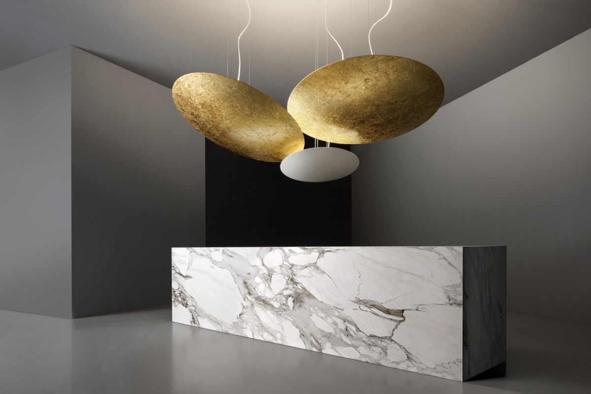 Подвесной светильник Panzeri Gong 100 gold