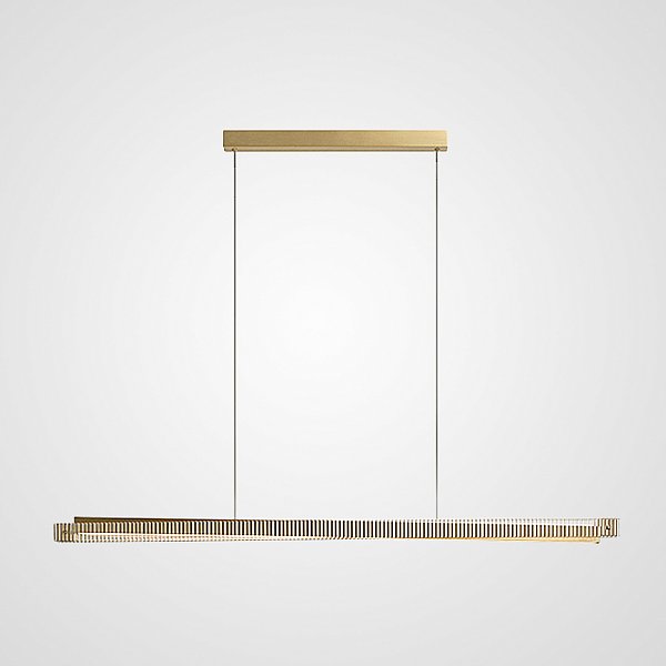 Реечный, рядный светильник CHIFFA SKEW L160 BRASS by ImperiumLoft