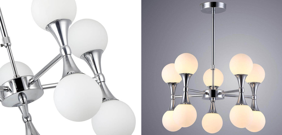 Люстра Ball Valley Chandelier Chromium 10 by ImperiumLoft