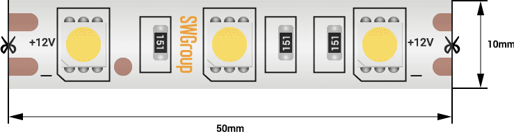 Лента светодиодная SWG SWG560-12-14.4-W-68