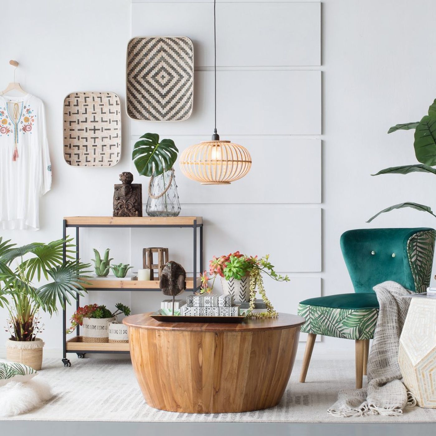 Столик акцентный с отделкой раковинами устриц Glasar 48383