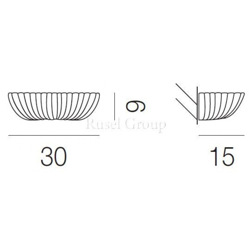 Настенный светильник Vistosi RIGA AP 30