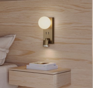 Бра Tea A1337/2 золотой металл/коричневый мрамор Aromas del Campo