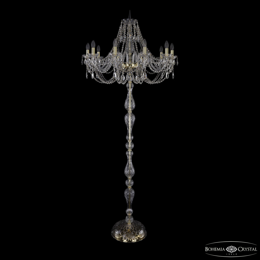 Торшер хрустальный 1406T1/10/300-210 G