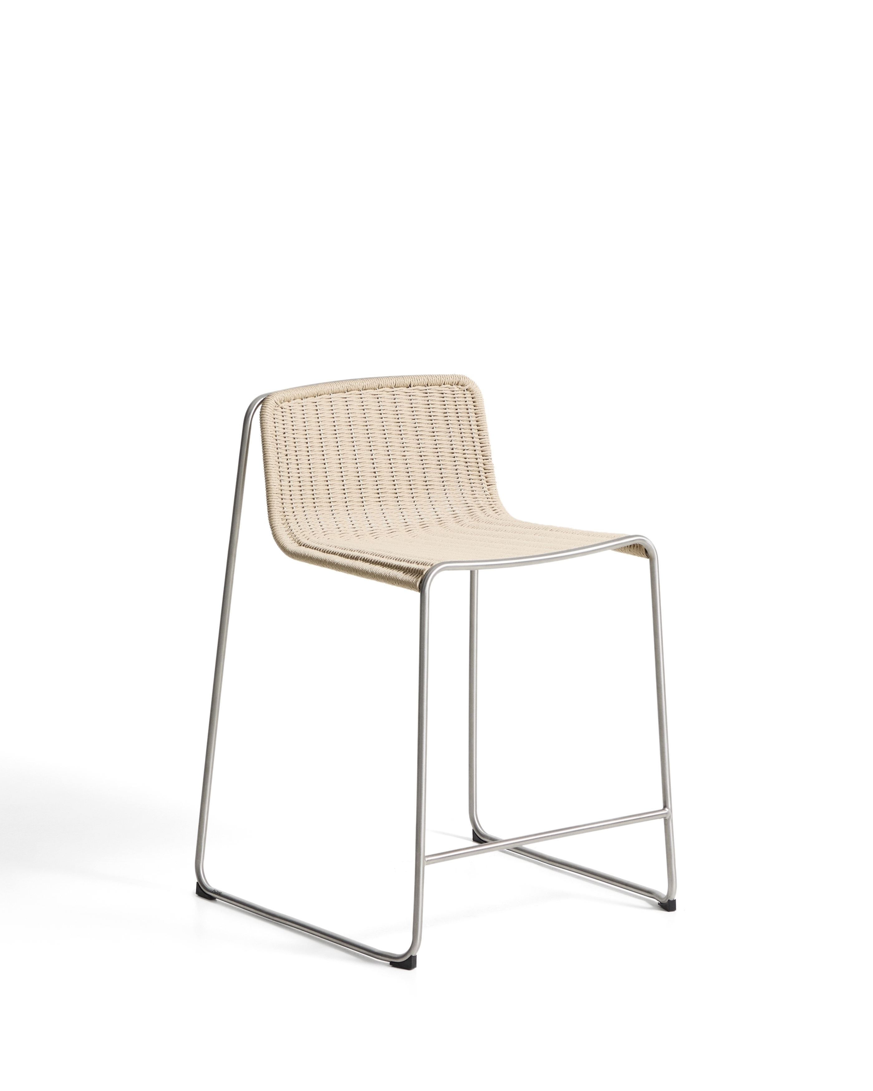 Уличный полубарный стул Tavari из бежевой веревки и стали La Forma 481657