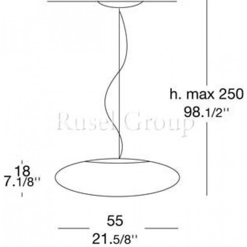 Подвесной светильник Leucos FELIX S55 (MURANO DUE)