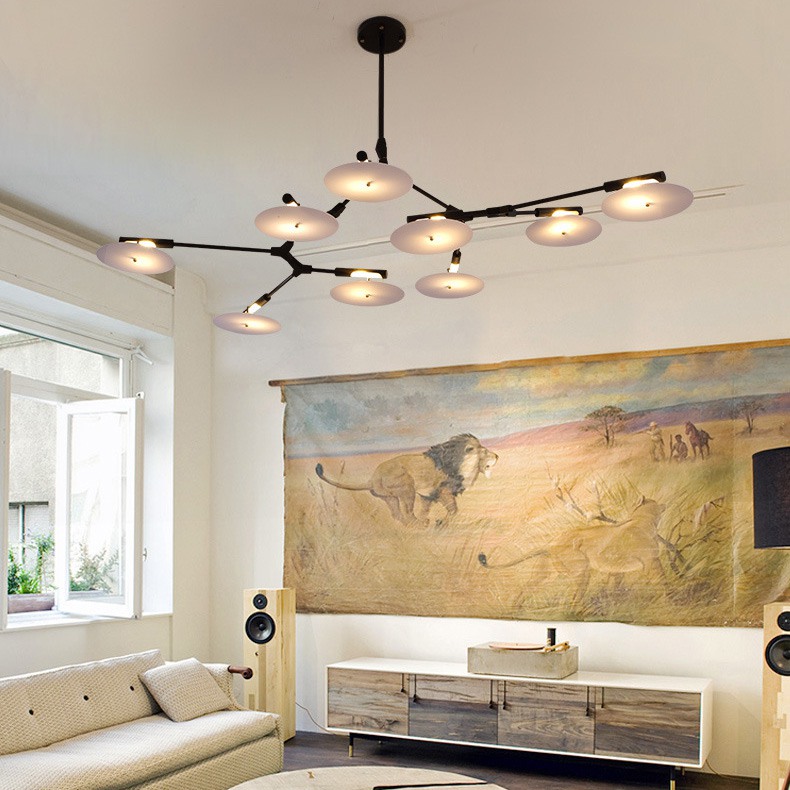 Подвесная люстра DISCS D254 Black by ImperiumLoft