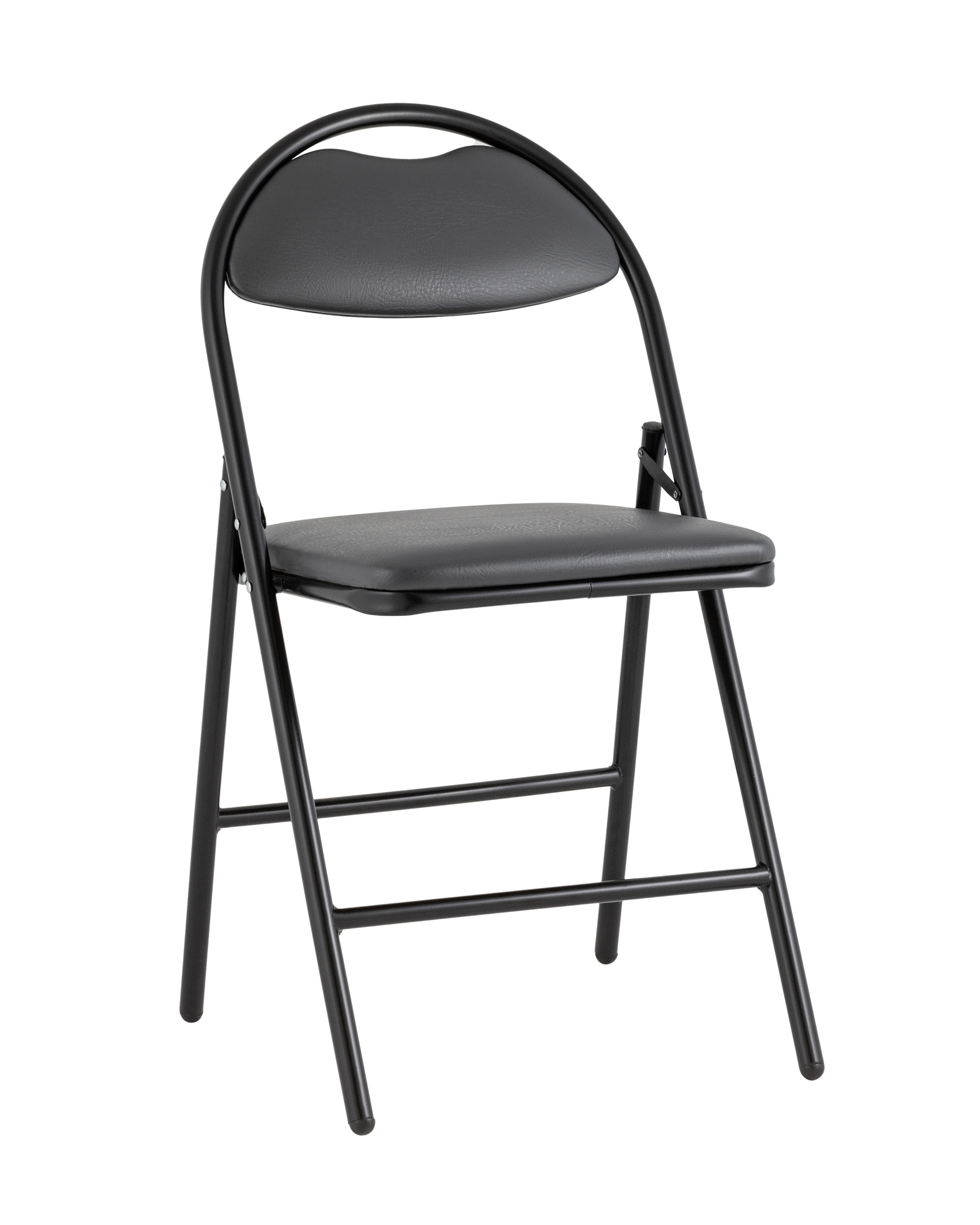 Стул складной Hagen экокожа серый каркас черный Stool Group