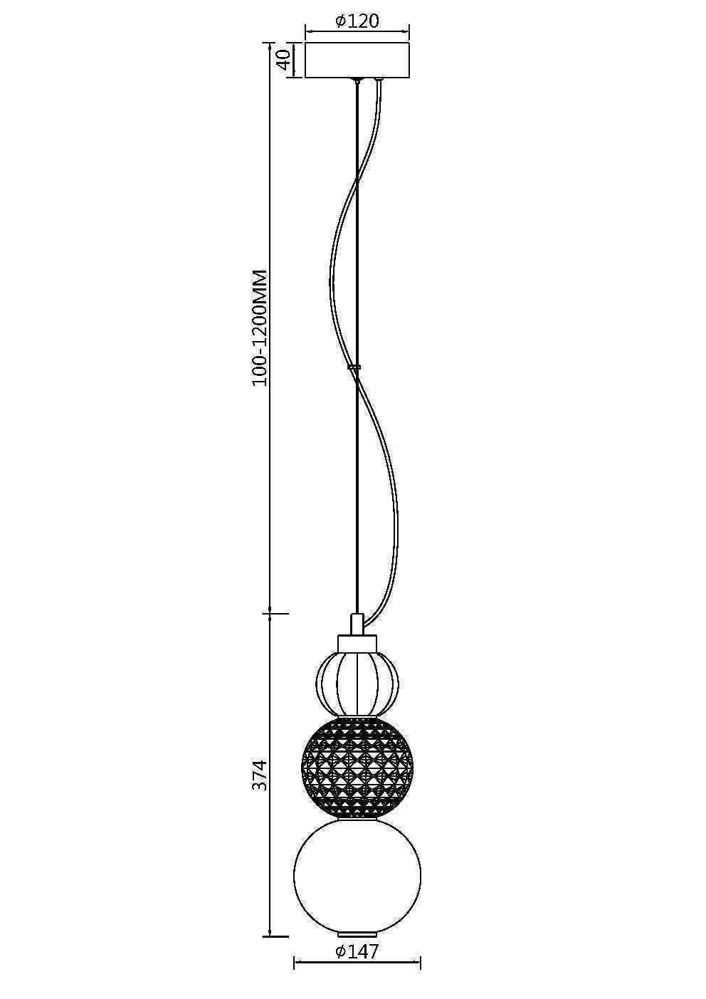 Подвесной светильник Maytoni P069PL-L16G3K