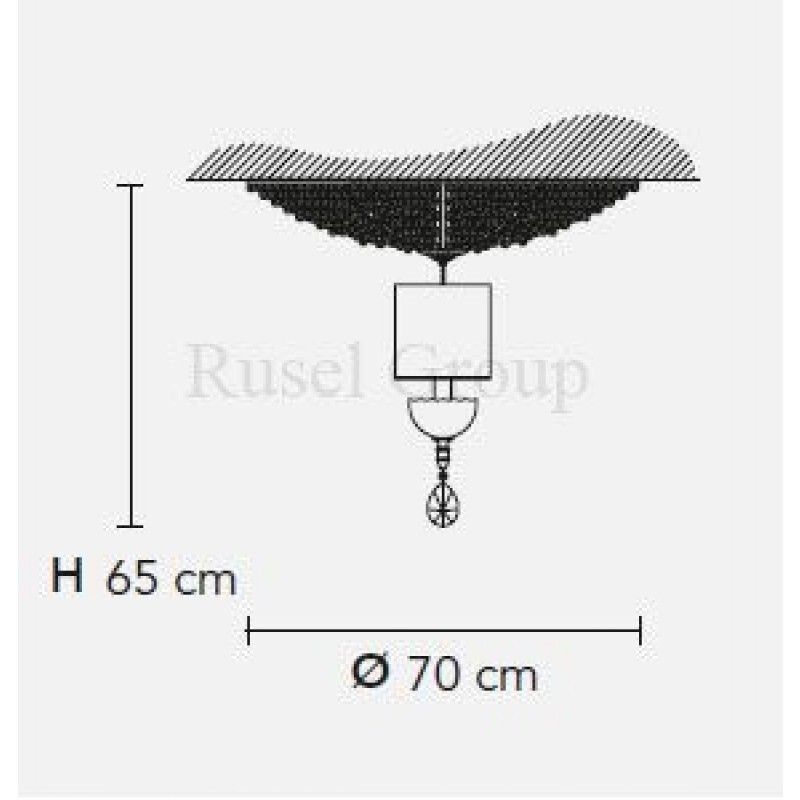 Потолочный светильник Masiero NUARE PL8+1