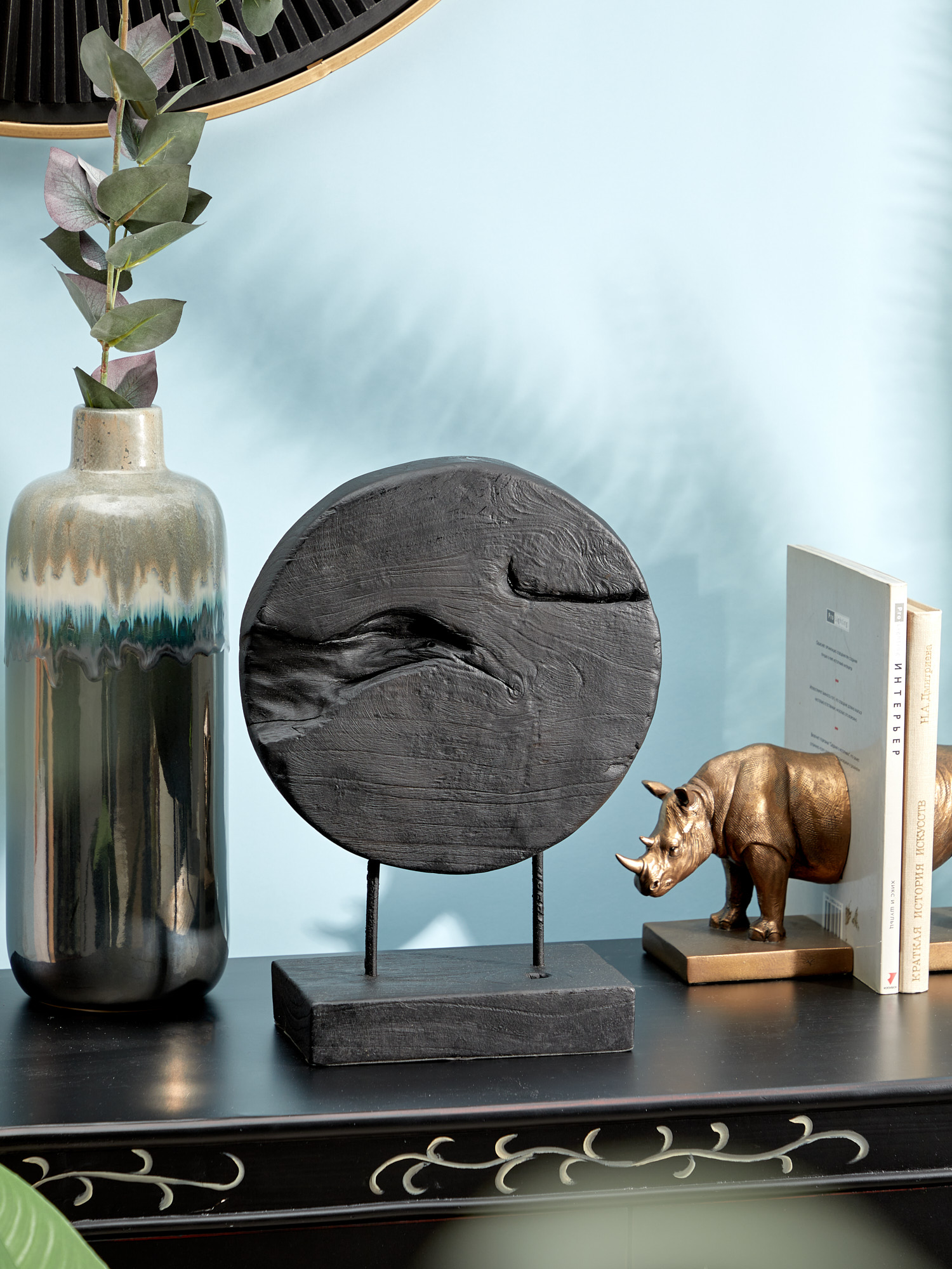 Декор Абстракция Glasar 70634-BLAC/1