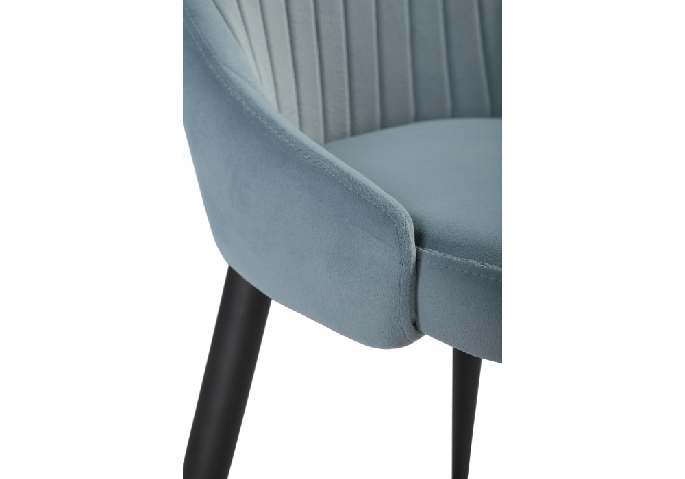 Стул Woodville Kora light blue / black 15104