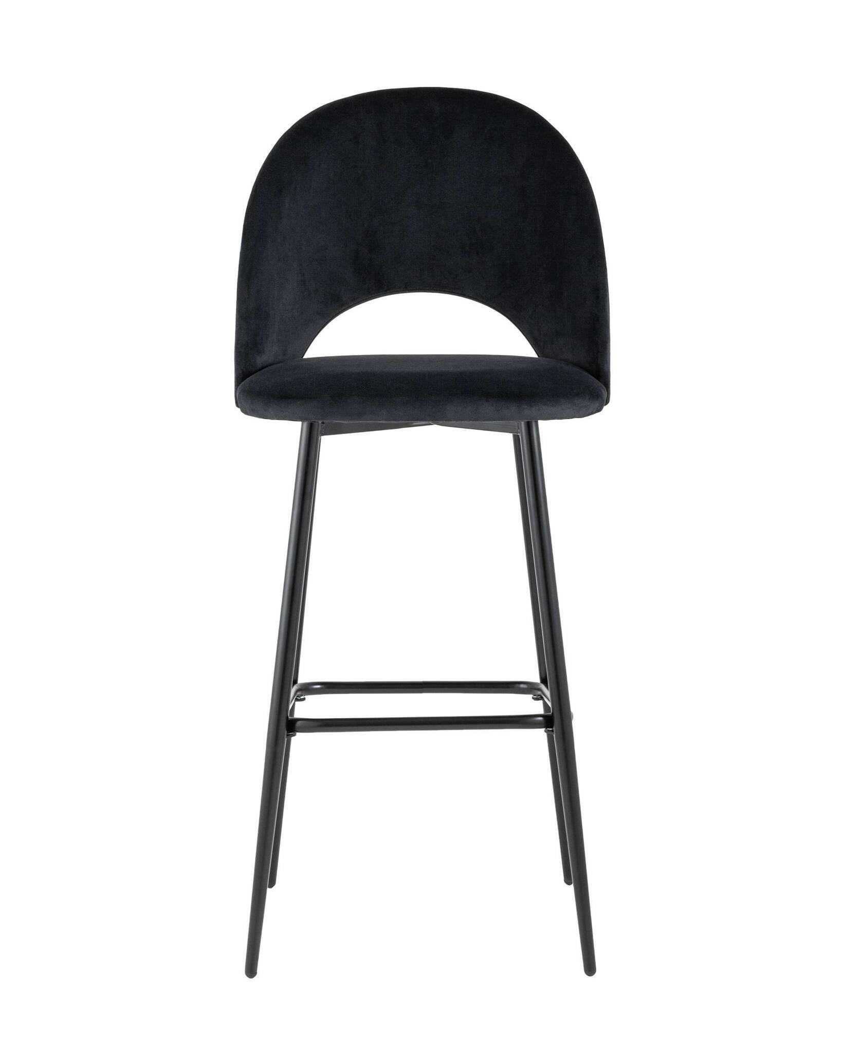 Стул барный Меган велюр черный Stool Group