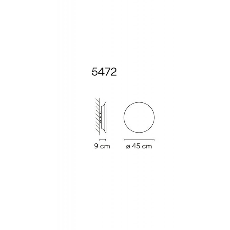 НАСТЕННЫЙ СВЕТИЛЬНИК  VIBIA Puck Wall Art 5472