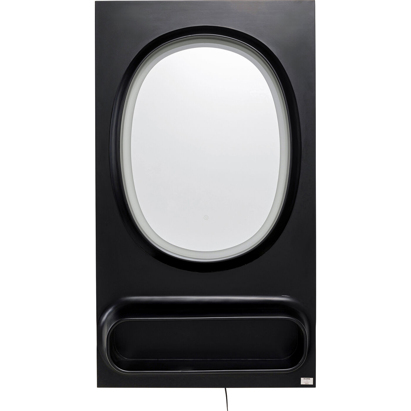 Зеркало настенное  KARE x Karim Rashid Aero LED Black 80x141cm KARE 70840