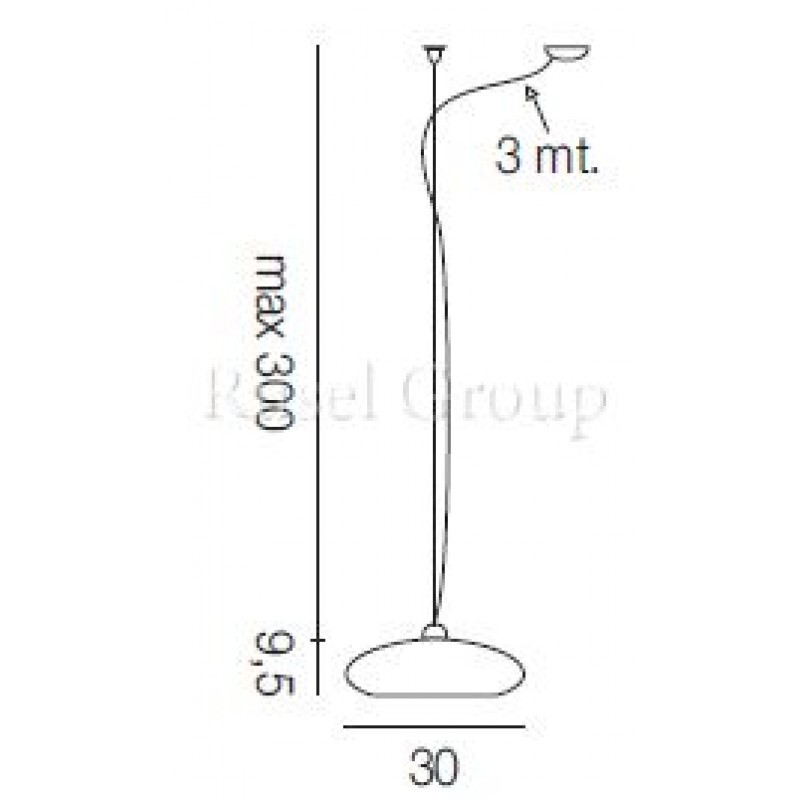 Подвесной светильник Vistosi BIANCA SP 30 D1