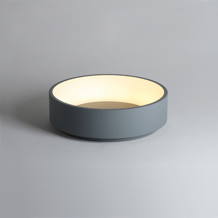 Потолочный светодиодный светильник TRAY D80 Gray by ImperiumLoft