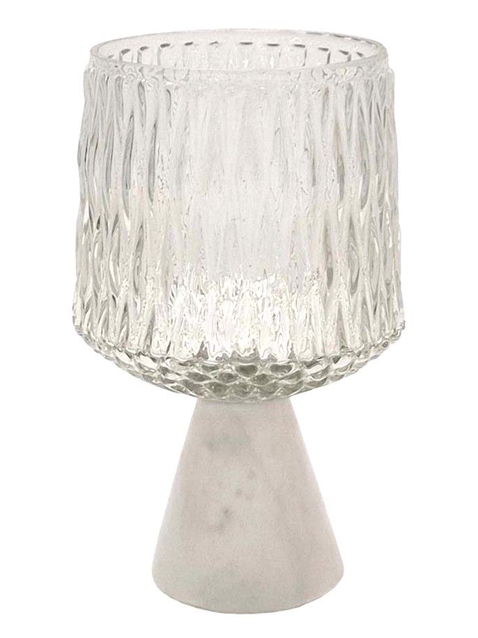 Подсвечник на мраморной подставке Glasar C5557