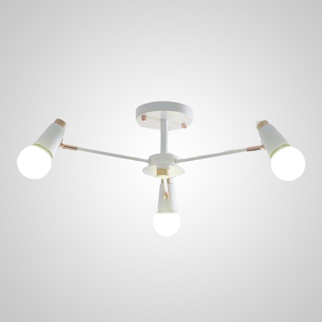 Потолочная люстра ROTARY L8 Black by ImperiumLoft