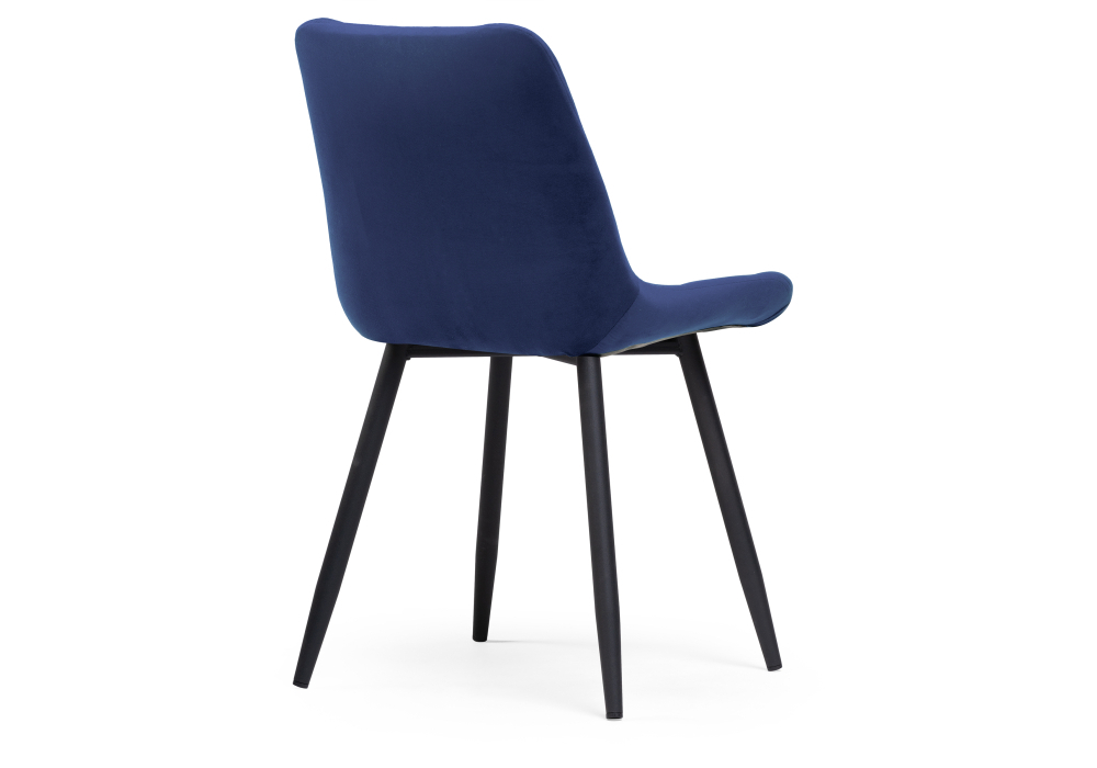 Стул Woodville Челси велюр синий / черный 502086