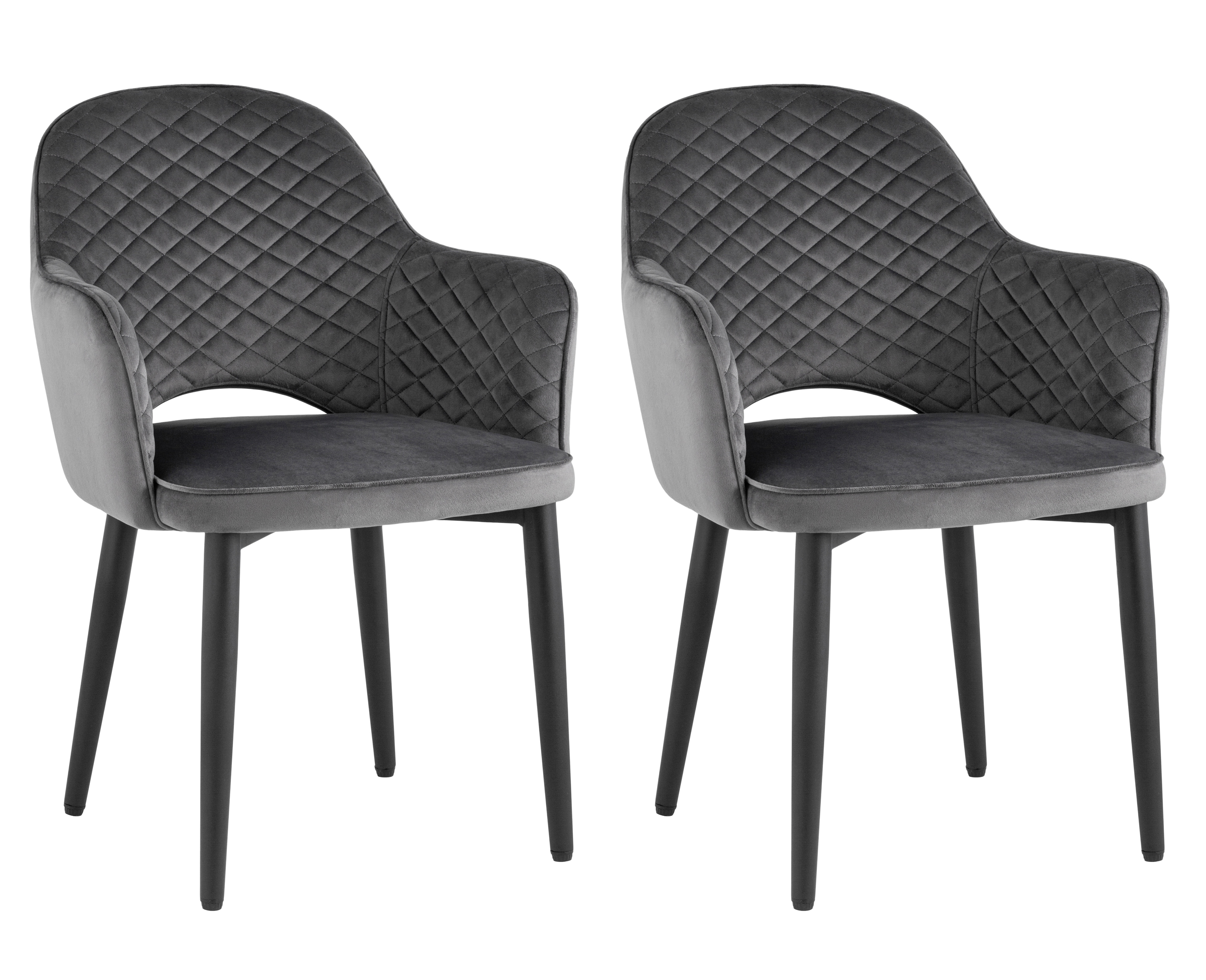 Стул Венера диамант велюр серый 2 шт Stool Group