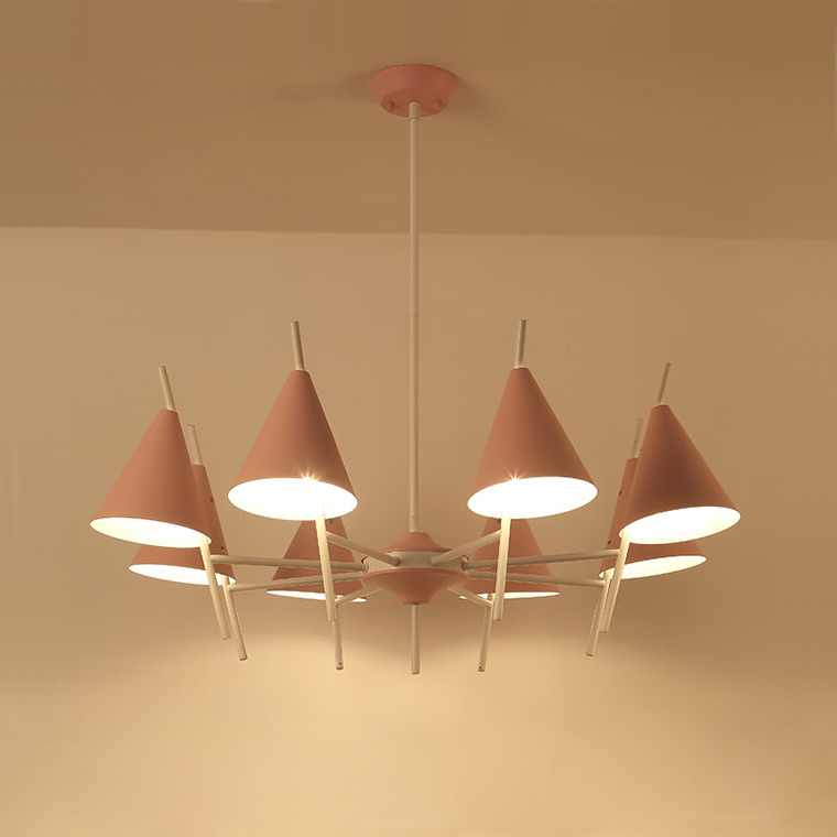 Люстра на штанге CRATER C L8 Pink by ImperiumLoft