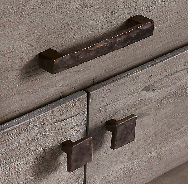 Ручка-кнопка Restoration Hardware Alden L.3.8 Hammered Iron