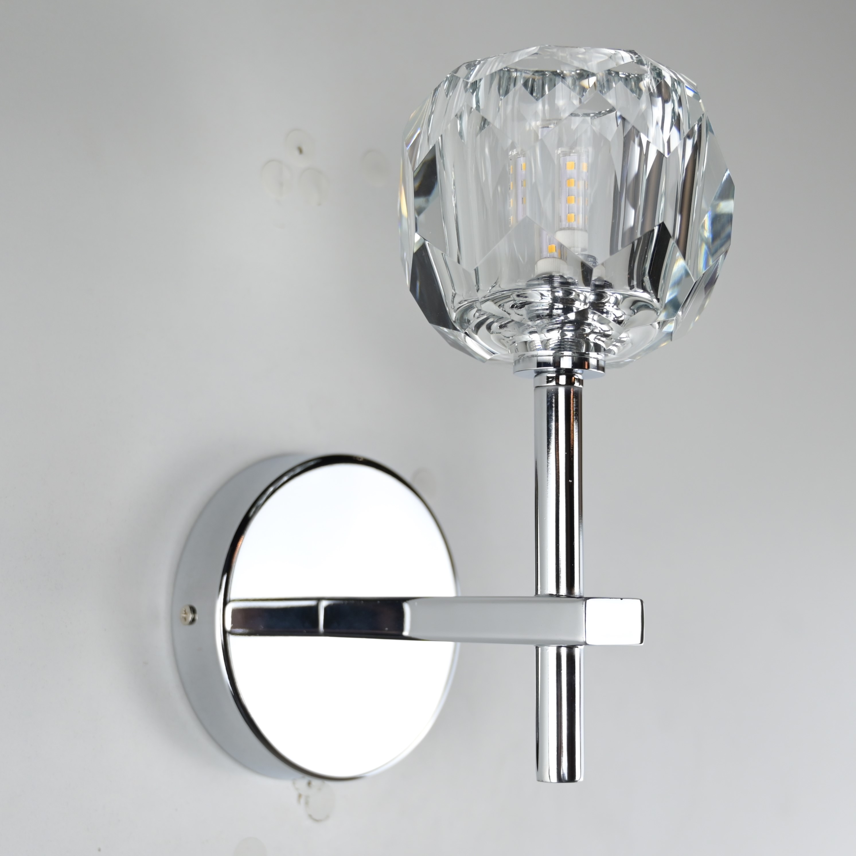 Бра Boule de Cristal Single Sconce Chrome by ImperiumLoft