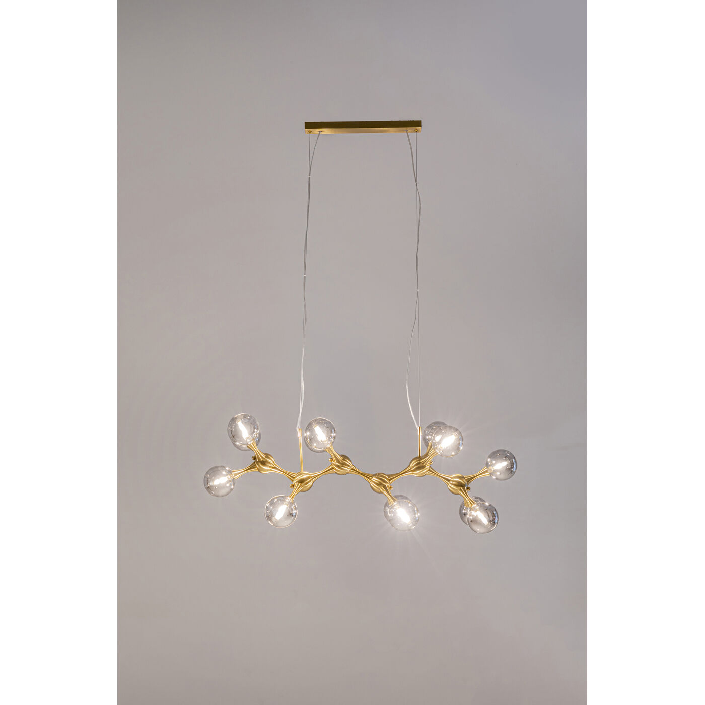 Светильник подвесной Atomic Balls Brass 190cm KARE 56676