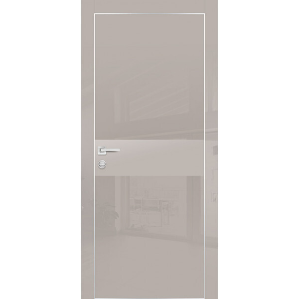Межкомнатная дверь Graf HGX-3 Латте мателак Латте глянец (2000 х 900)