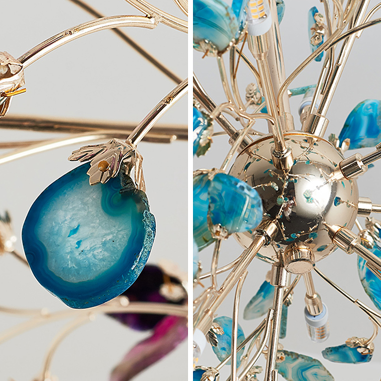 Потолочная люстра AGATE 8 L18 Multicolor by ImperiumLoft