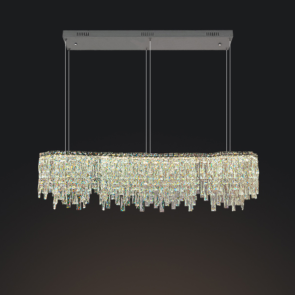 Реечный, рядный светильник MICHELLE LONG L150 Chrome by ImperiumLoft