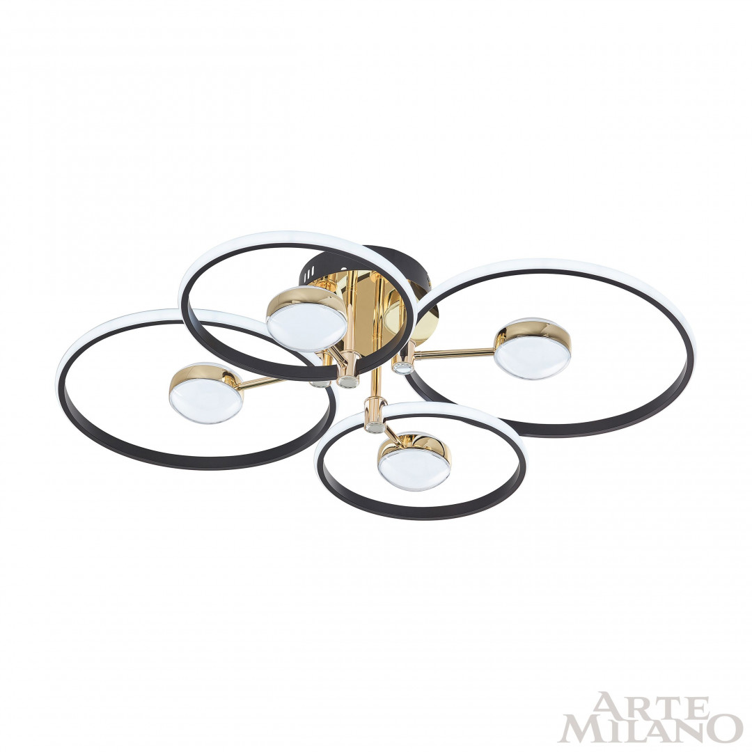 Светильник светодиодный 276140/4+4 BK/GD Arte Milano