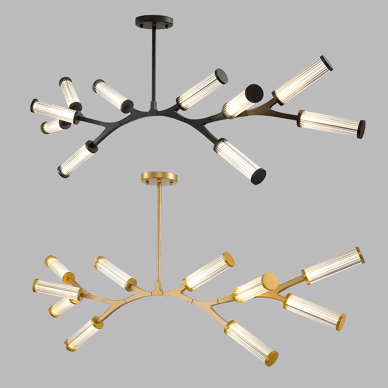Подвесная люстра RAMOSE А10 Золото by ImperiumLoft