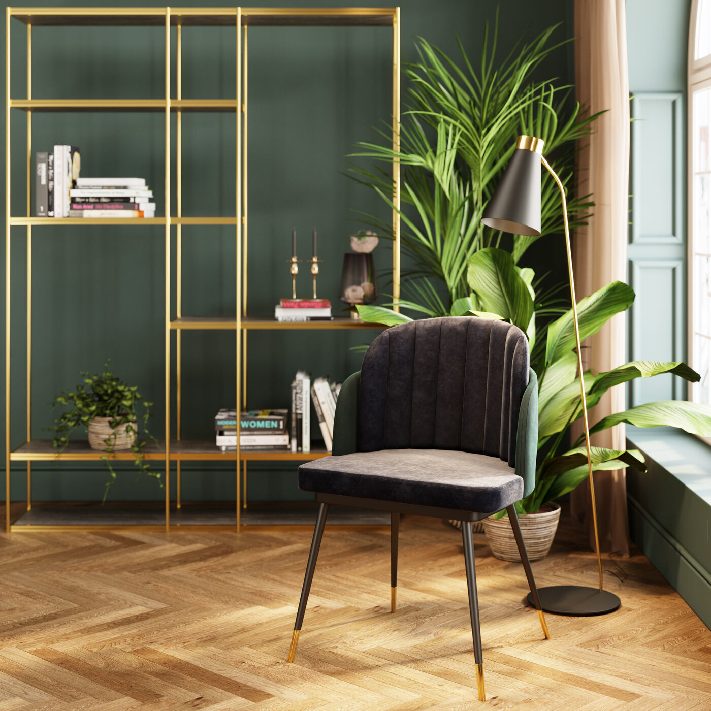 Стул с подлокотниками Hoja 85585 Kare