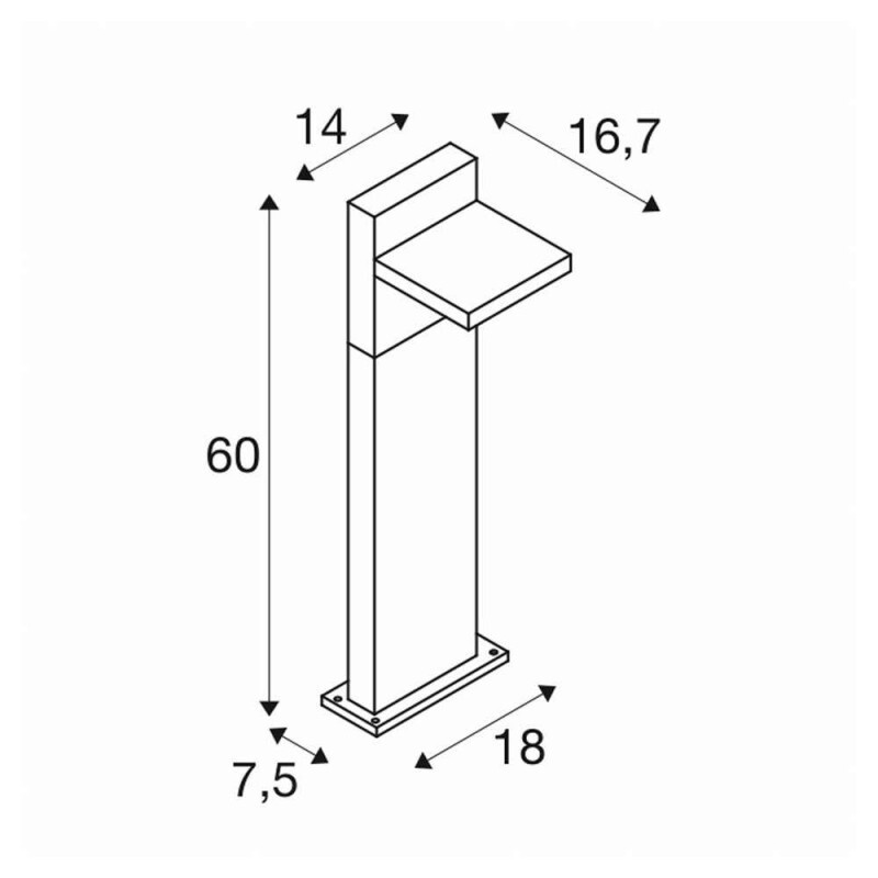 Столб уличный SLV 1002991