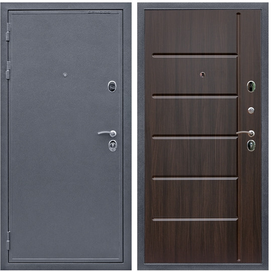 Дверь входная Graf Престиж Антик серебро / МДФ 10 мм ФЛ-102 Эковенге