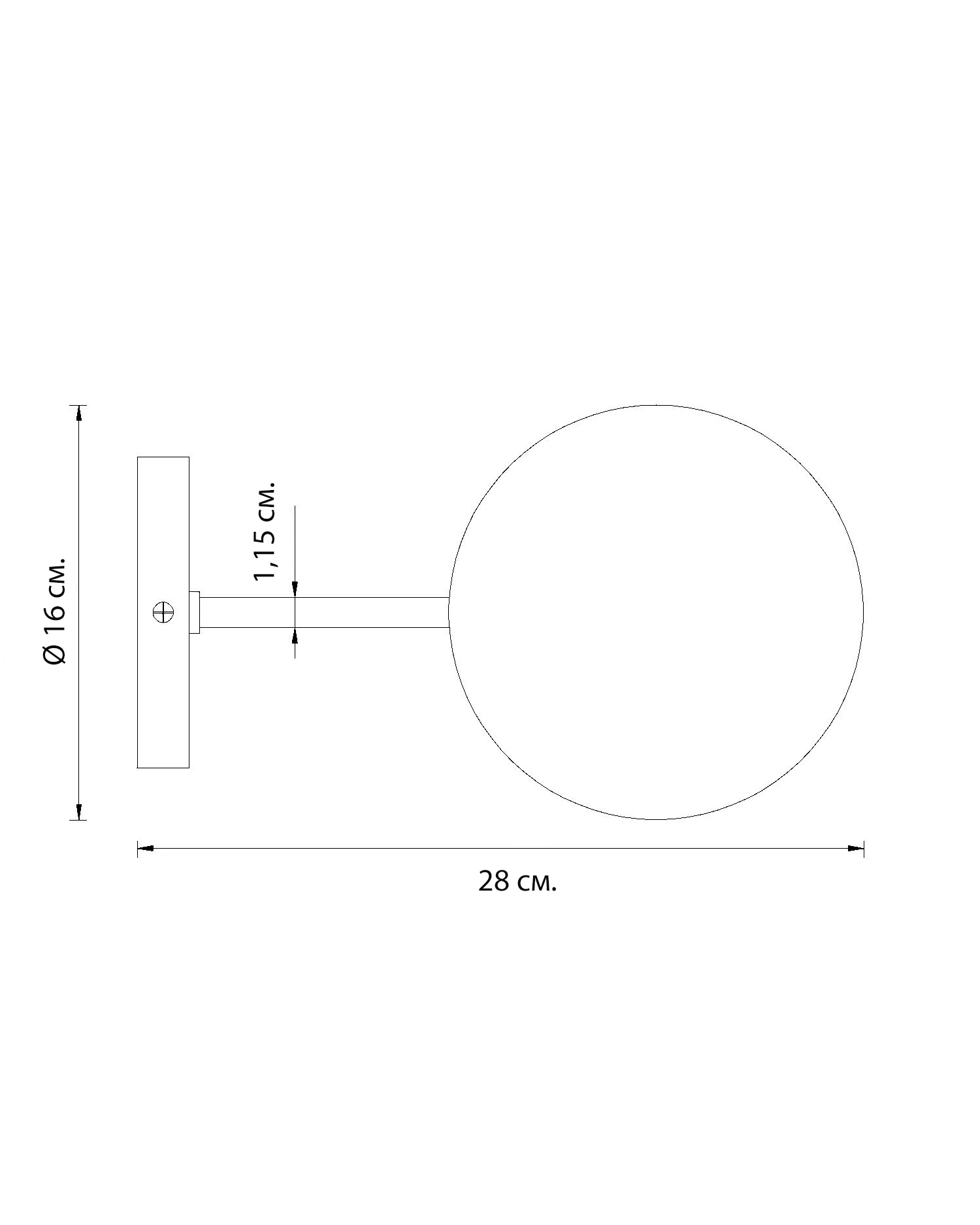Чёрное бра Миранда Louvre Home LHLSC310723XNP
