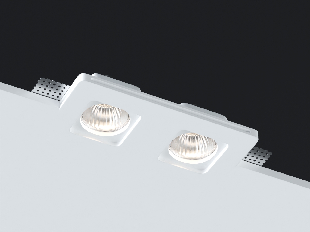 Светильник встраиваемый гипсовый Donolux DL271SQ2W